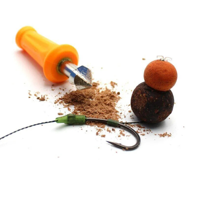 Carp Fishing Snowman Bait Drill to Fast Set up Snowman Rig Pop up Boilies for Carp Fishing Terminal Tackle Carp Fishing Tool