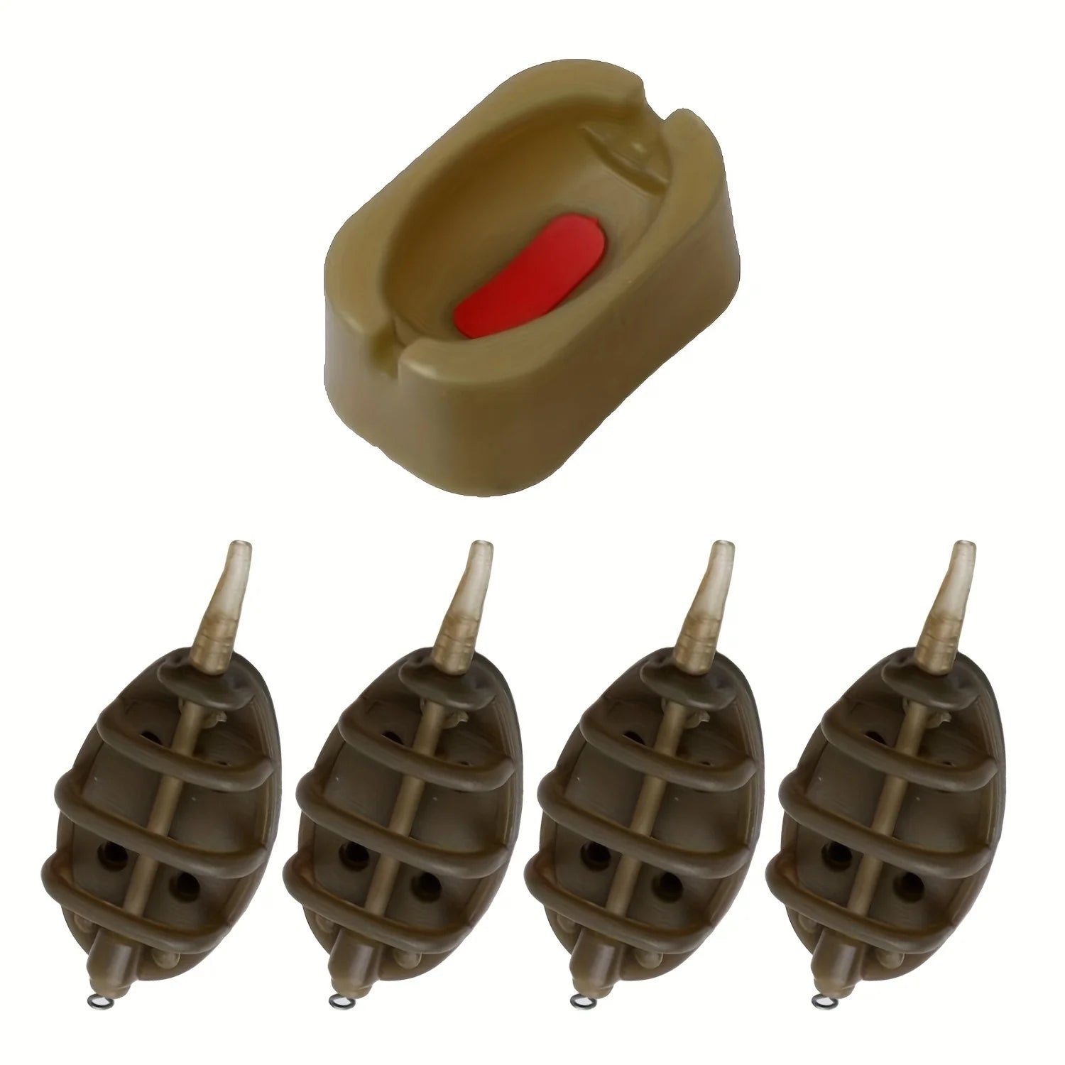 Feeder Fishing Rig for Carp with Bait Holder & Long Casting Spod, Fishing Tackle Accessories