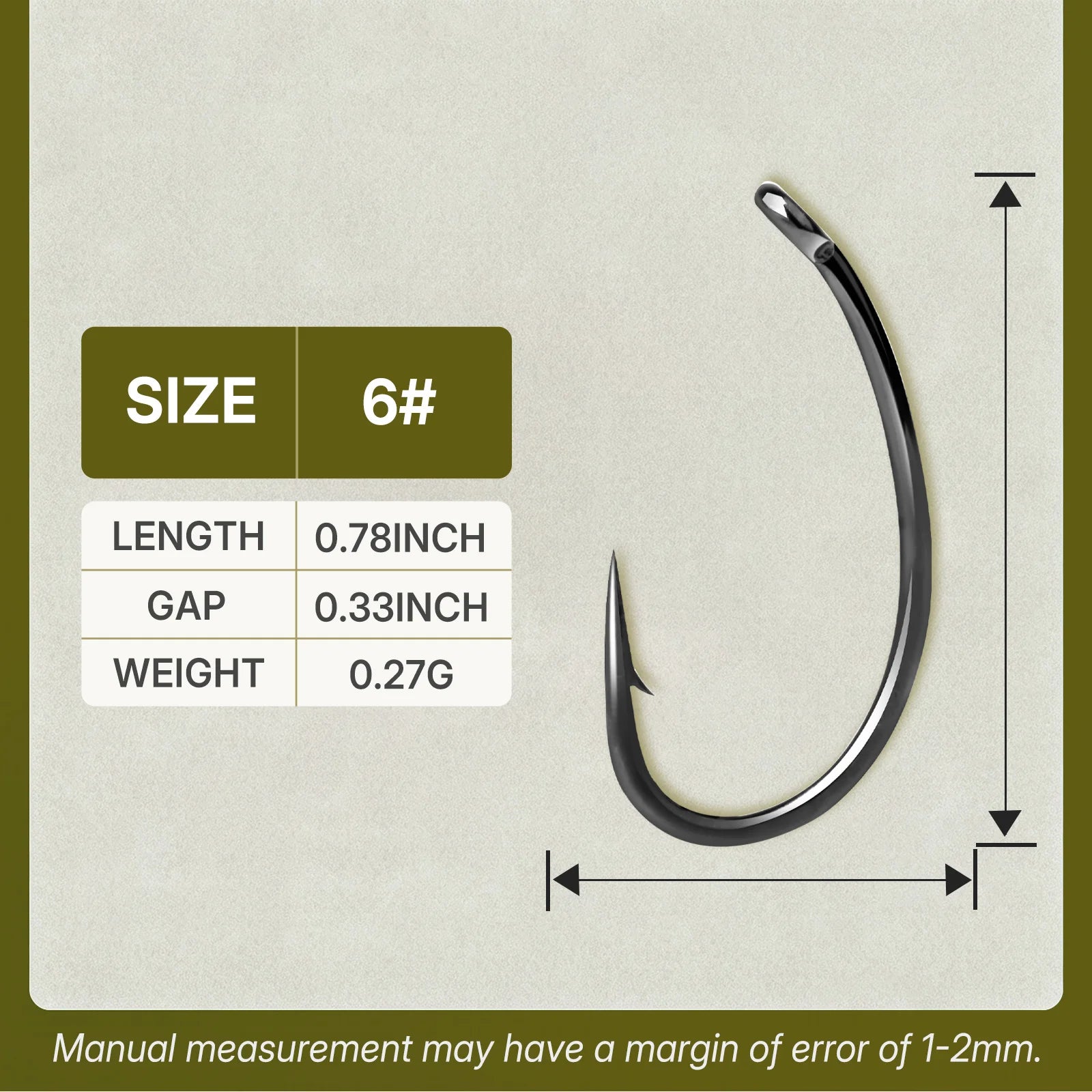 CARPNEST 50pcs Carp Fishing Hooks PTFE Coating High Carbon Steel Barbed