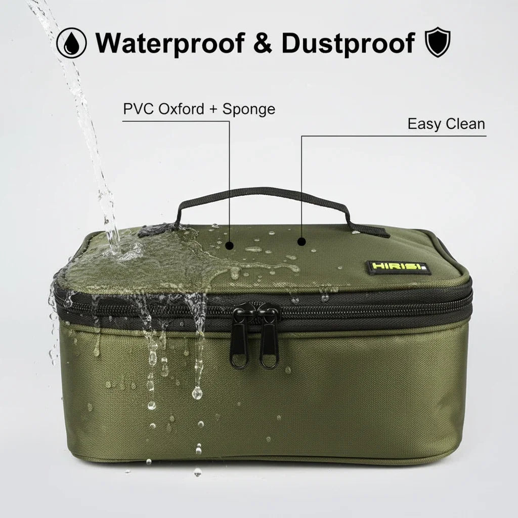 Hirisi Multi-Purpose Carp Fishing Bag - PVC Oxford Material, Fish Reel & Lure Storage Fishing Accessories W123