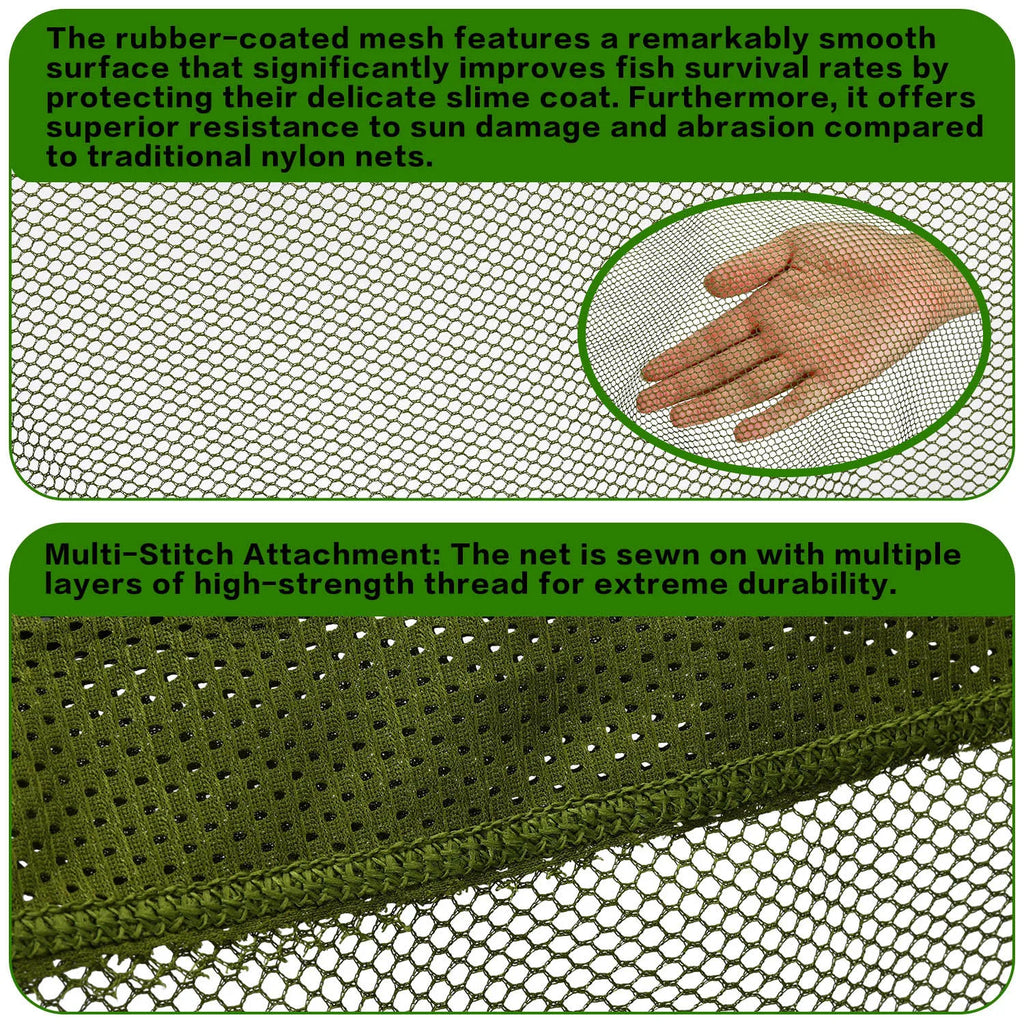 Sougayilang Carp Fishing Tool Net Fishing tackle 212/300cm Portable Retractable Folding Fishing Net for Carp Trout Fishing