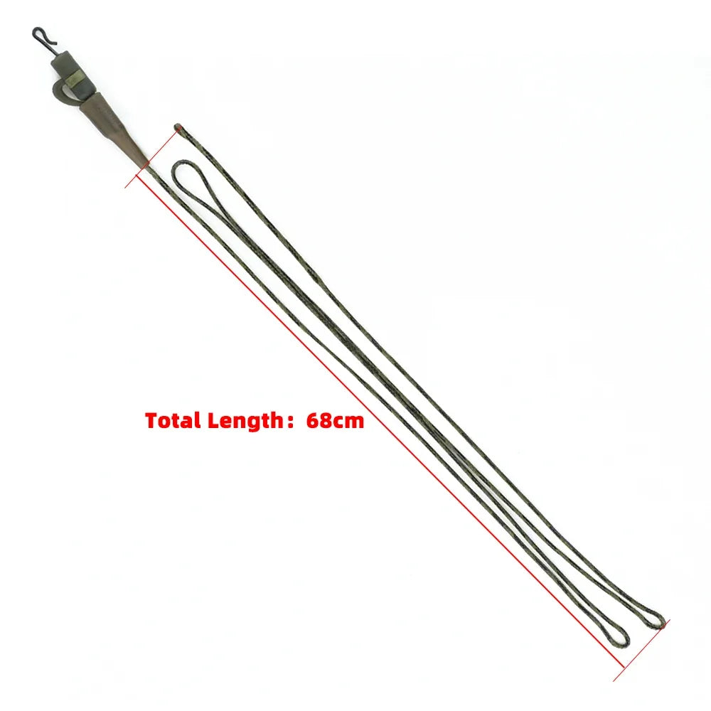 3x Carp Fishing Lead Core with Helicopter Rigs Braided Fishing Line for Carp Rig Lead Clips