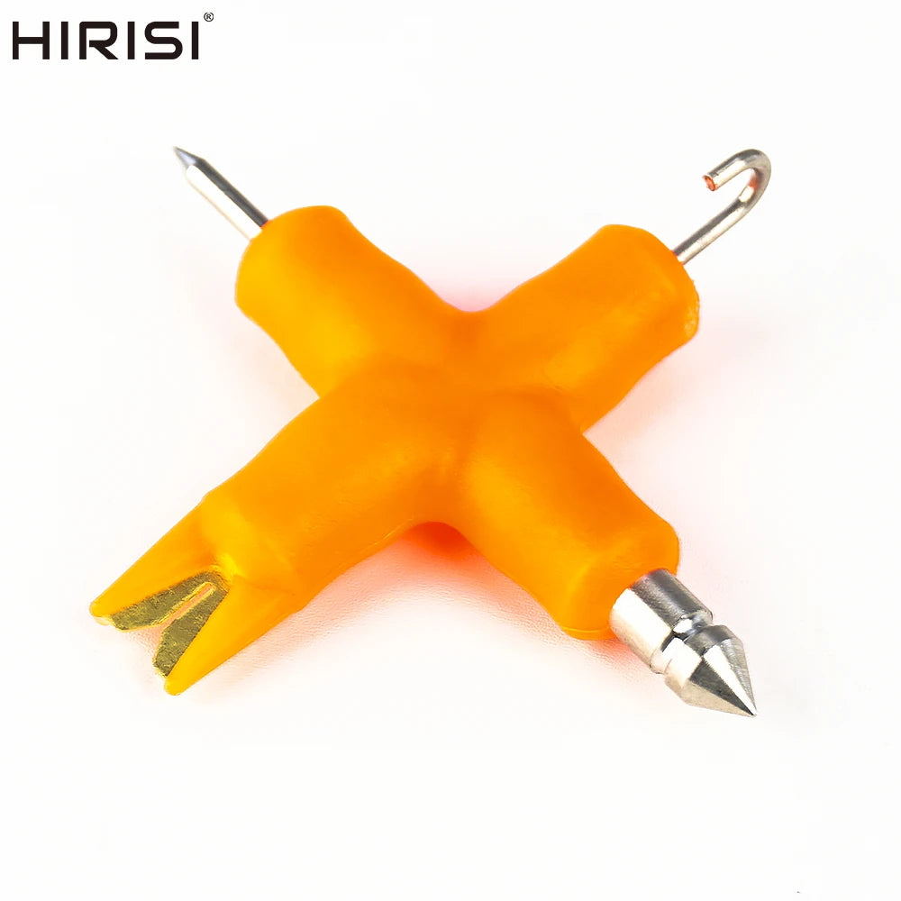 4-in-1 Carp Fishing Rig Tool - Braid Stripper & Knotter