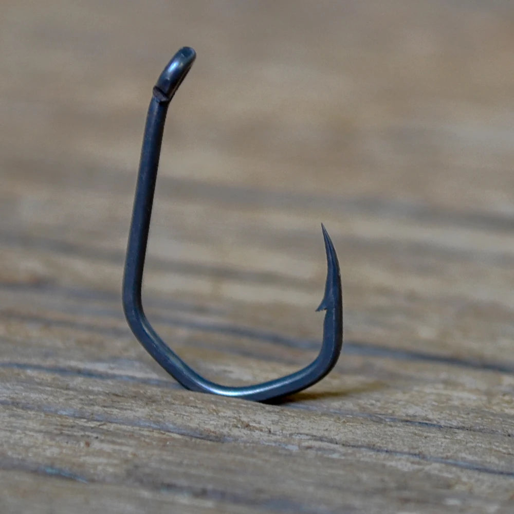 Hirisi 15pcs PTFE Coated High Carbon Steel Fish Hook Micro Barbed With Eye Carp Fishing Hook Accessories X919