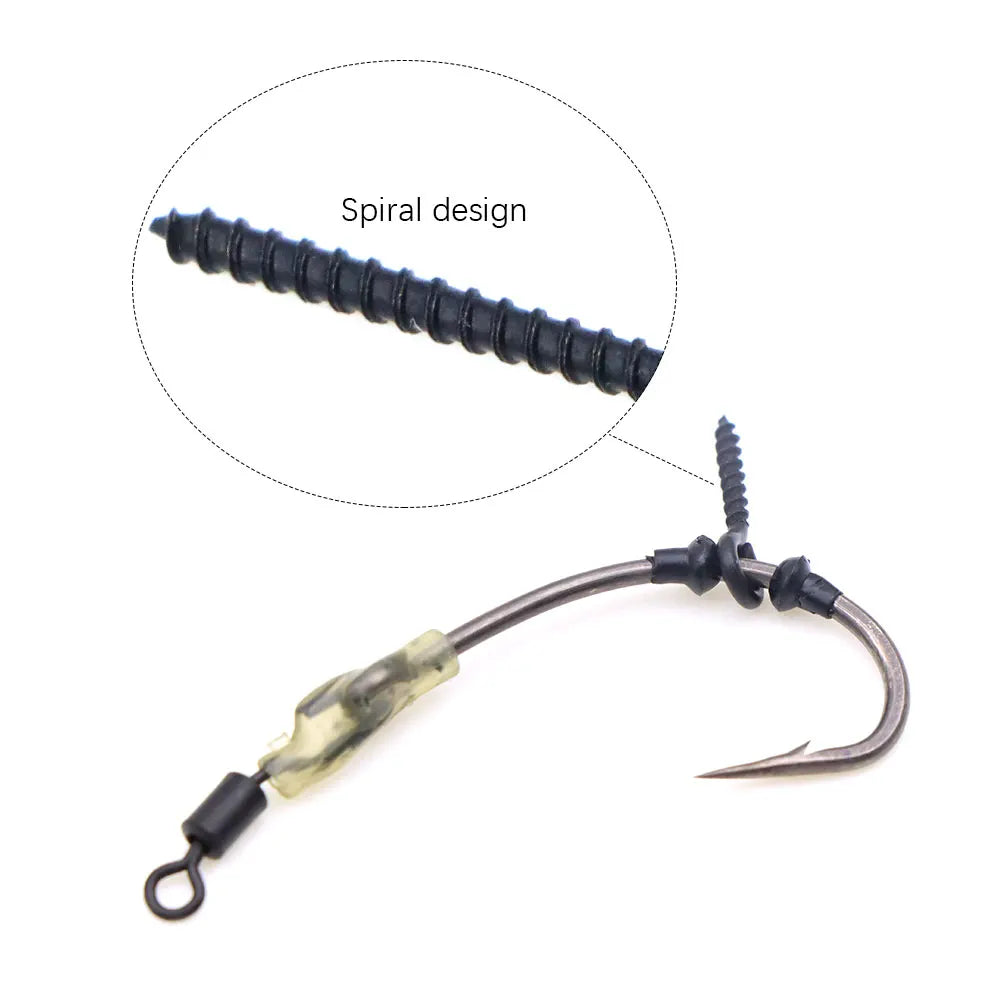 Carp Fishing Tackle Kit Bait Boilie Screws Fishing Hook Bead For Method Feeder Fishing Hair Rig Ronnie Rig Accessories Set