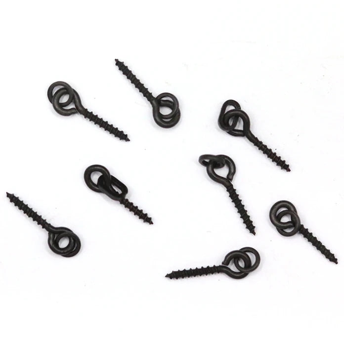 50pcs Carp Fishing Boilie Screw with Solid Ring Bait Tool Chod Rigs Carp Fishing Hair Tackle Accessory