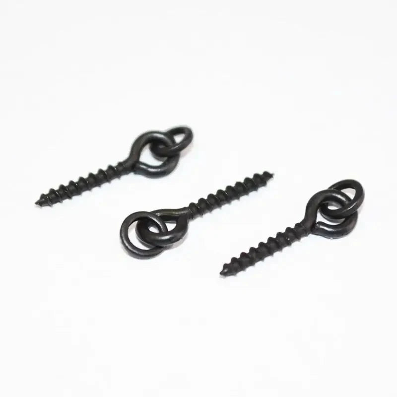 Carp Fishing Boilie Screws - 50pcs with Solid Rings