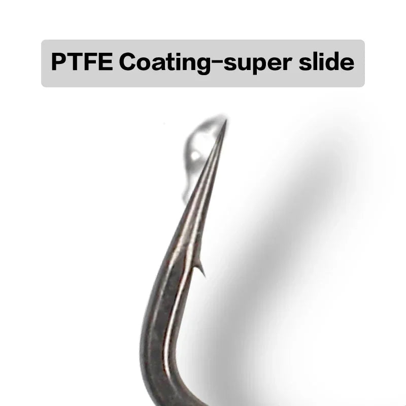 Ultra Sharp Wide Gape Carp Hooks - PTFE Coated 10 Pack