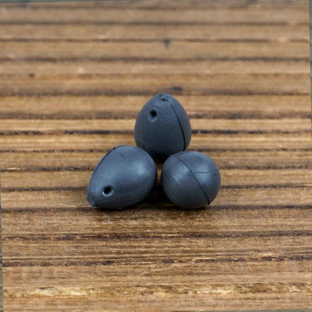 Hirisi 10pcs Tungsten Fishing Shot-on the Hook Beads 0.4g Downforce Hook Beads for Carp Fishing Accessories