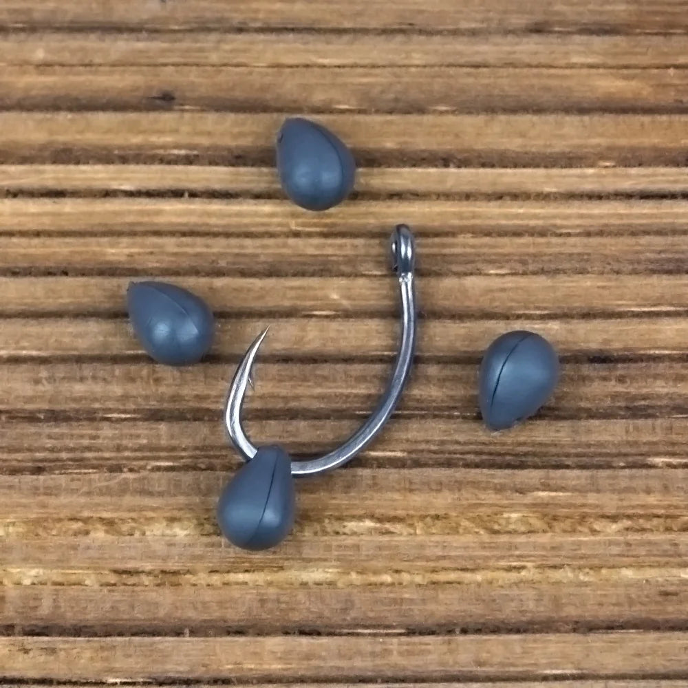 Hirisi 10pcs Tungsten Fishing Shot-on the Hook Beads 0.4g Downforce Hook Beads for Carp Fishing Accessories