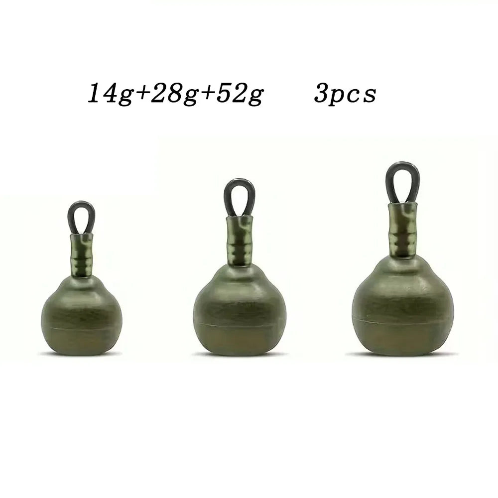 Carp Fishing Sinkers Weight Set - 3pcs (14g/28g/52g)