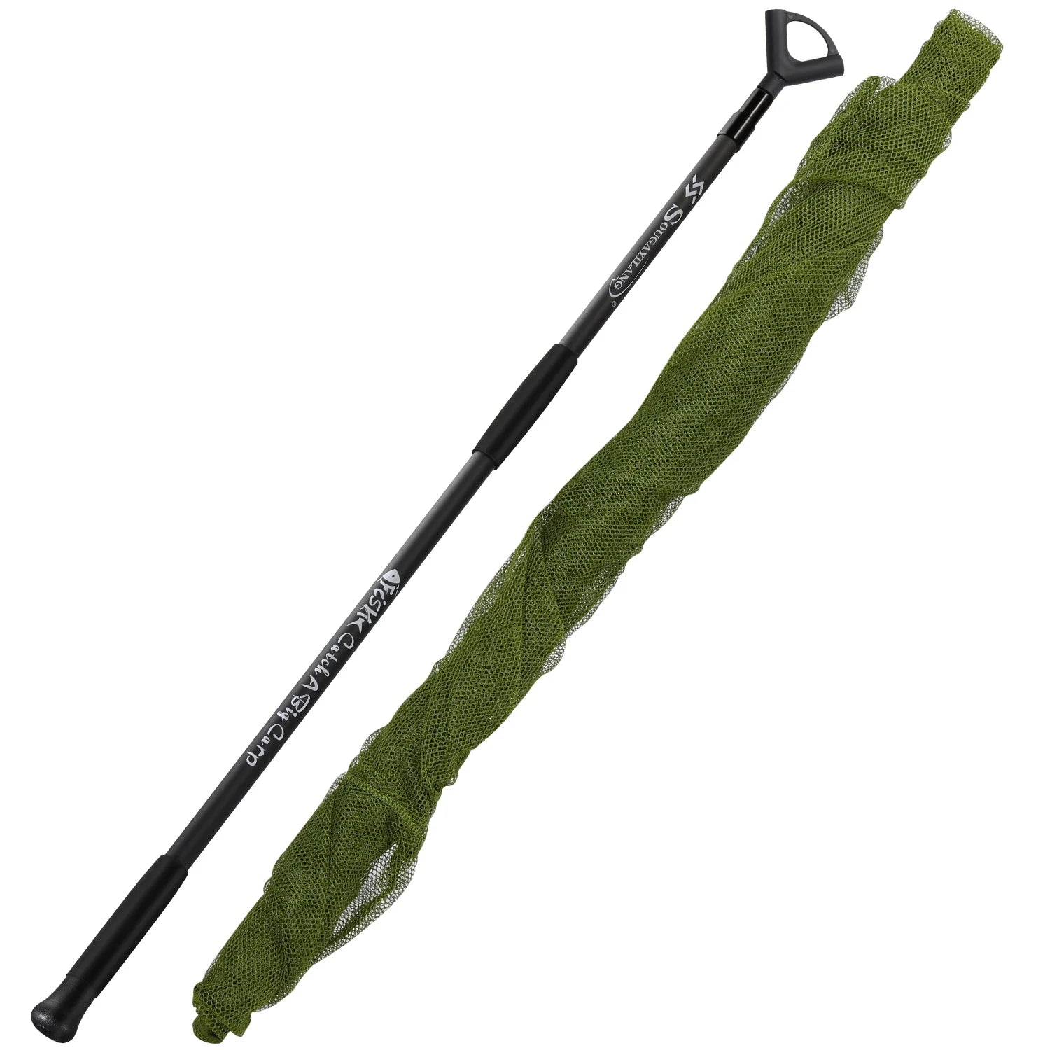 Sougayilang Carp Fishing Tool Net Fishing tackle 212/300cm Portable Retractable Folding Fishing Net for Carp Trout Fishing