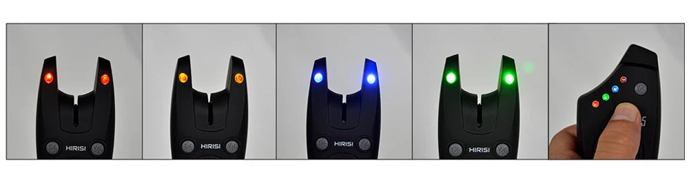 Hirisi Wireless Carp Fishing Alarm Set Waterproof, Fishing Bite Alarms Fishing Bite Indicator Fishing Accessories S5