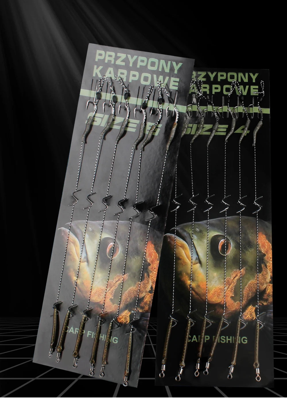 6pcs 8pcs Carp Fishing Hair Rigs Ready Made Boilie Tied Carp Fishing Hook Size 2#4#6#8# Fishing Tackle Accessories Pesca