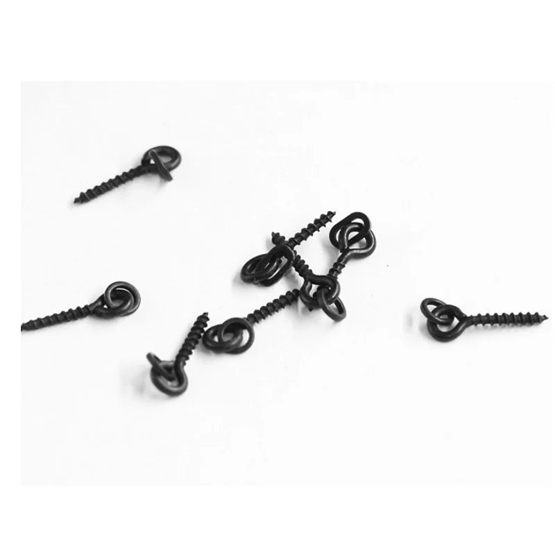 Carp Fishing Boilie Screws - 50pcs with Solid Rings