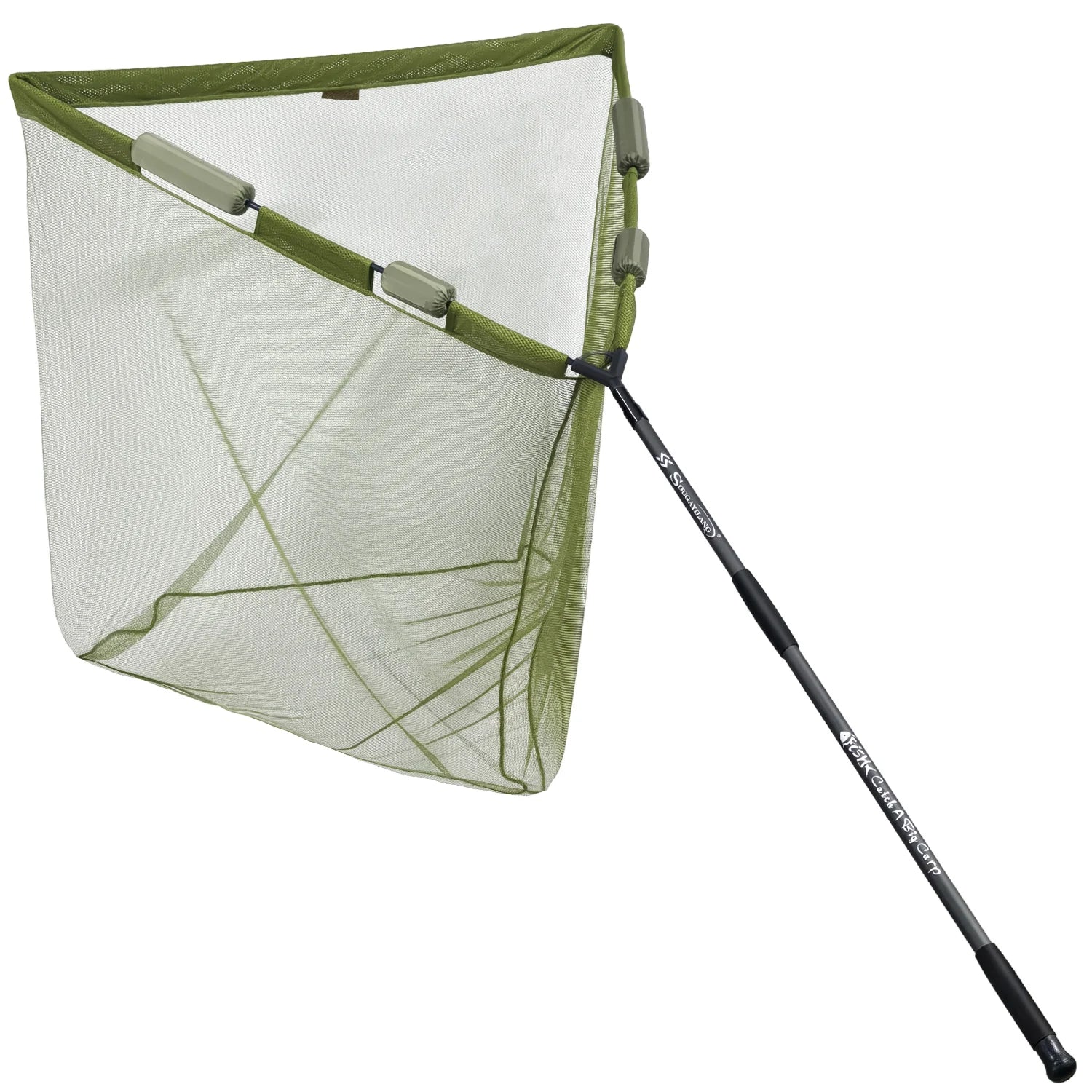 Sougayilang Carp Fishing Tool Net Fishing tackle 212/300cm Portable Retractable Folding Fishing Net for Carp Trout Fishing