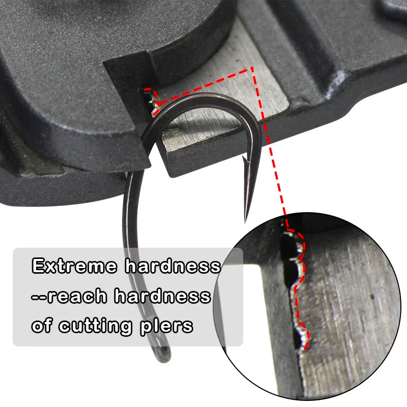 10pcs Carp Fishing Hook Curve Shank Carp Hooks PTFE Coated Alloy Steel Super Hard and Sharp Super Quality