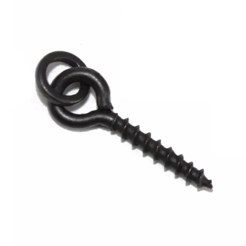 50pcs Carp Fishing Boilie Screw with Solid Ring Bait Tool Chod Rigs Carp Fishing Hair Tackle Accessory